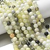 Natural New Jade Beads Strands G-F591-16-8MM-7