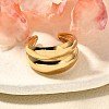 304 Stainless Steel Open Cuff Rings for Unisex RJEW-R010-06S-2