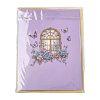 Pop Up 3D Heart Butterfly Bouquet Greeting Cards AJEW-FZC0001-06-8
