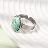 Adjustable 304 Stainless Steel Finger Rings for Women GG-CBA7994-04P-20-3