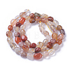 Natural Rutilated Quartz Beads Strands G-P433-09-1