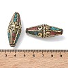 Handmade Tibetan Style Beads KK-Z157-09AG-03-3