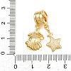 Brass Micro Pave Clear Cubic Zirconia Dangle Beads CU-CBAF1EE-08G-3