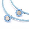 Adjustable Magnetic Bracelet for Couples BJEW-JB06190-04-4