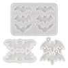  3Pcs 3 Styles DIY Bat Pendants Silicone Molds DIY-TA0005-27-2