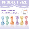 30M 6 Colors Polyester Elastic Cords EC-TA0001-07C-4