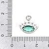 Brass Colorful Cubic Zirconia Pendants KK-E800-04P-3