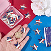 20Pcs Independence Day Alloy Enamel Pendants ENAM-SC0008-28-3