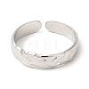 201 Stainless Steel Open Cuff Ring RJEW-E063-45P-2