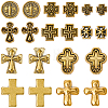 100Pcs 10 Styles Tibetan Style Alloy Beads FIND-SC0023-75-1