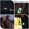20Pcs 2 Styles Luminous PVC Plastic Replacement Zipper Puller Tabs FIND-CL0002-22-5
