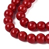 Opaque Solid Color Glass Beads Strands X-GLAA-T032-P6mm-20-4