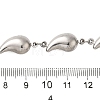 304 Stainless Steel Teardrop Link Chains CHS-G037-02P-2