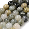 Natural Green Rutilated Quartz Beads Strands G-Q462-61-6mm-1