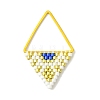 MIYUKI Glass Seed Beaded Pendants PALLOY-MZ01349-01-1