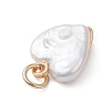 Natural Keshi Pearl Heart Charms PALLOY-JF04809-01-5
