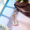 Number 0 Transparent Resin Keychains KEYC-TADJ0001-10J-4