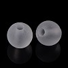 Round Transparent Acrylic Beads PL582-1