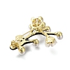 Flower Alloy Crystal Rhinestone Brooch JEWB-Q002-06G-2