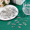 100Pcs 5 Styles Tibetan Style Alloy Pendants TIBE-HY0001-17-3