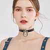 2Pcs Punk Rock Style Cowhide Leather Choker Necklaces NJEW-CL0001-40-7