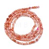 Natural Pink Aventurine Beads Strands G-M438-A09-02-5