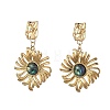 304 Stainless Steel & Natural Shell Dangle Earrings for Women EJEW-JE07213-01-3