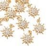 SHEGRACE Brass Clear Cubic Zirconia Pendants XGRQ3K123-534G-1