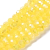 Baking Electroplate Glass Beads Strands DGLA-A039-J6MM-B23-1