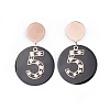 (Jewelry Parties Factory Sale)304 Stainless Steel Dangle Stud Earrings EJEW-K076-13-1