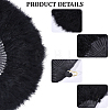 Plastic & Feather Folding Fan AJEW-WH20130-171C-5