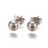 304 Stainless Steel Stud Earrings EJEW-L215-55A-2