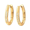 304 Stainless Steel & Crystal Rhinestone Hoop Earrings SA-G003-01G-2