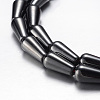 Magnetic Synthetic Hematite Bead Strands G-A164-16-1