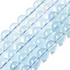 Natural Aquamarine Beads Strands G-G344-A07-8mm-2