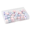 28Pcs 7 Colors Opaque Acrylic Enamel Beads ACRC-FS0001-03-6