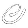 304 Stainless Steel Curb Chain Necklaces NJEW-G283-03P-1