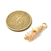 2Pcs Electroplated Natural Quartz Crystal Dyed Copper Wire Wrapped Pendants PALLOY-JF03173-01-2