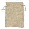 Christmas Printed Burlap Packing Pouches Drawstring Bags ABAG-Q053-02B-02-2