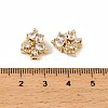 Brass Micro Pave Cubic Zirconia Beads KK-C155-08G-01-3