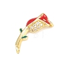 Brass Micro Pave Cubic Zirconia Pendants KK-H273-35G-03-2
