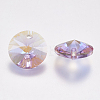 Faceted Glass Rhinestone Charms RGLA-F049-8mm-371PS-2