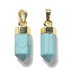 Synthetic Turquoise Pendants G-G737-08J-G-2