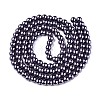 Baking Paint Pearlized Glass Pearl Round Bead Strands X-HY-Q330-8mm-73-2