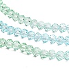 Transparent Painted Glass Beads Strands X1-DGLA-A034-T4mm-A16-4