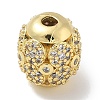 Rack Plating Brass Micro Pave Cubic Zirconia Beads KK-L224-030G-1