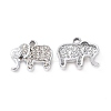 Alloy Crystal Rhinestone Pendants ALRI-H004-22P-1