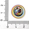 304 Stainless Steel Flat Round Brooch Brooch Base Settings STAS-S172-10A-M-3