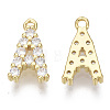 Brass Micro Pave Cubic Zirconia Charms X-KK-T060-05-A-G-NF-2