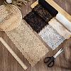 6 Yards 3 Colors Flower Pattern Nylon with Spandex Lace Ribbon OCOR-NB0002-69-4